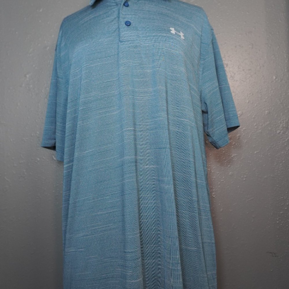 Under Armour Mens Bundle (2) Collard Regular Fit Short Sleeve Shirts Size Large - Picture 2 of 10